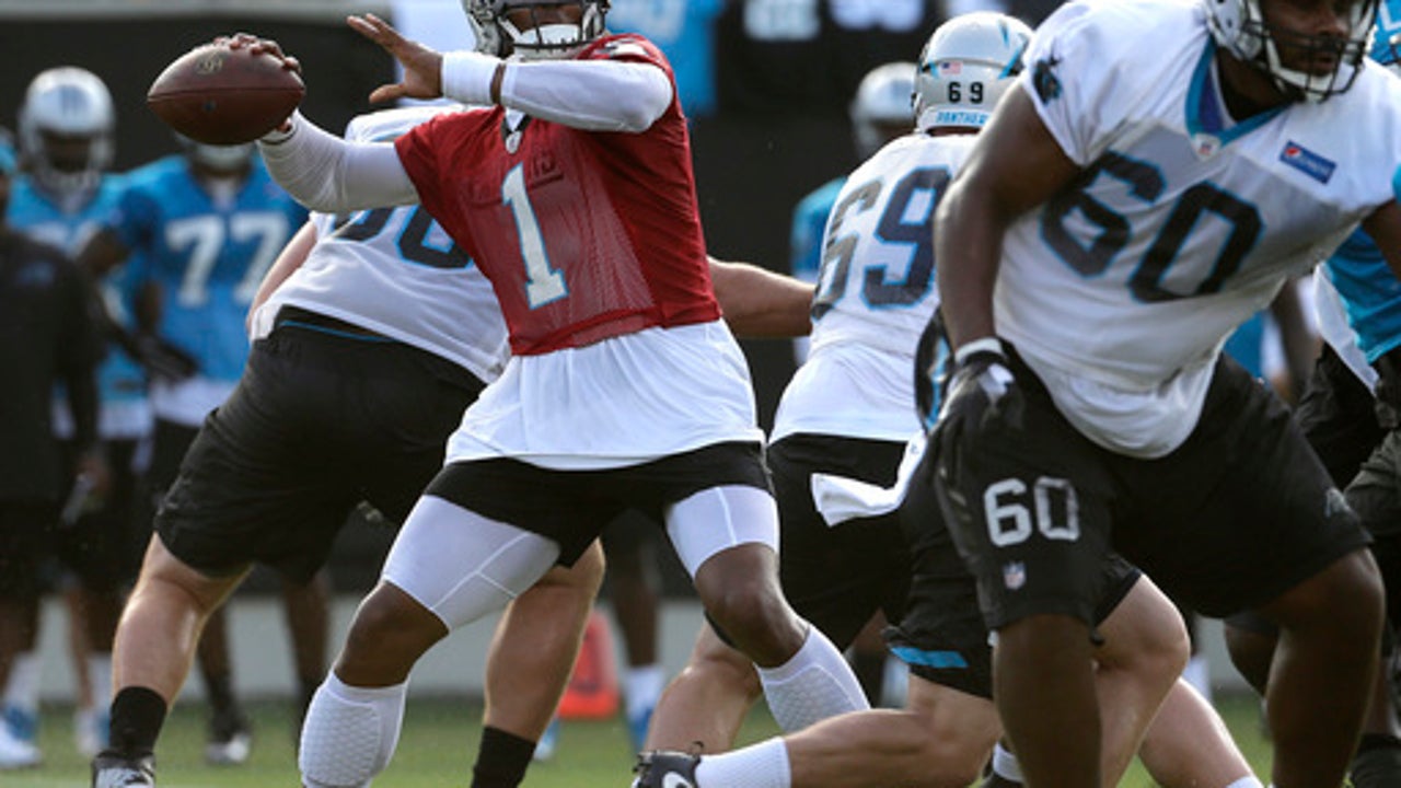 Panthers QB Newton shakes off rust, returns to practice